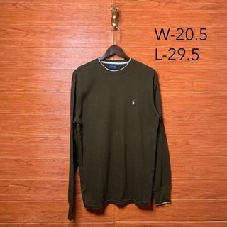 Ralph Lauren RL Waffle Knit Pullover Choco Brown