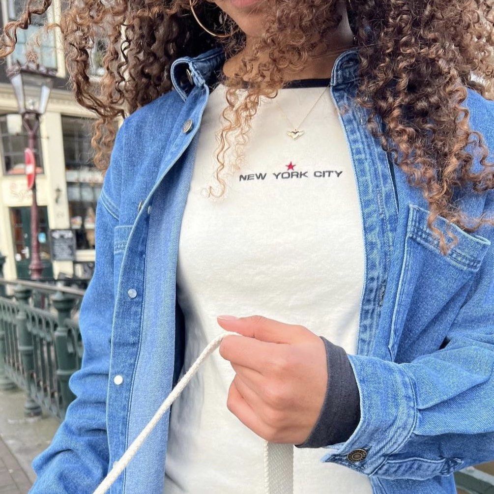 RARE brandy melville ashlyn new york city star top authentic instock