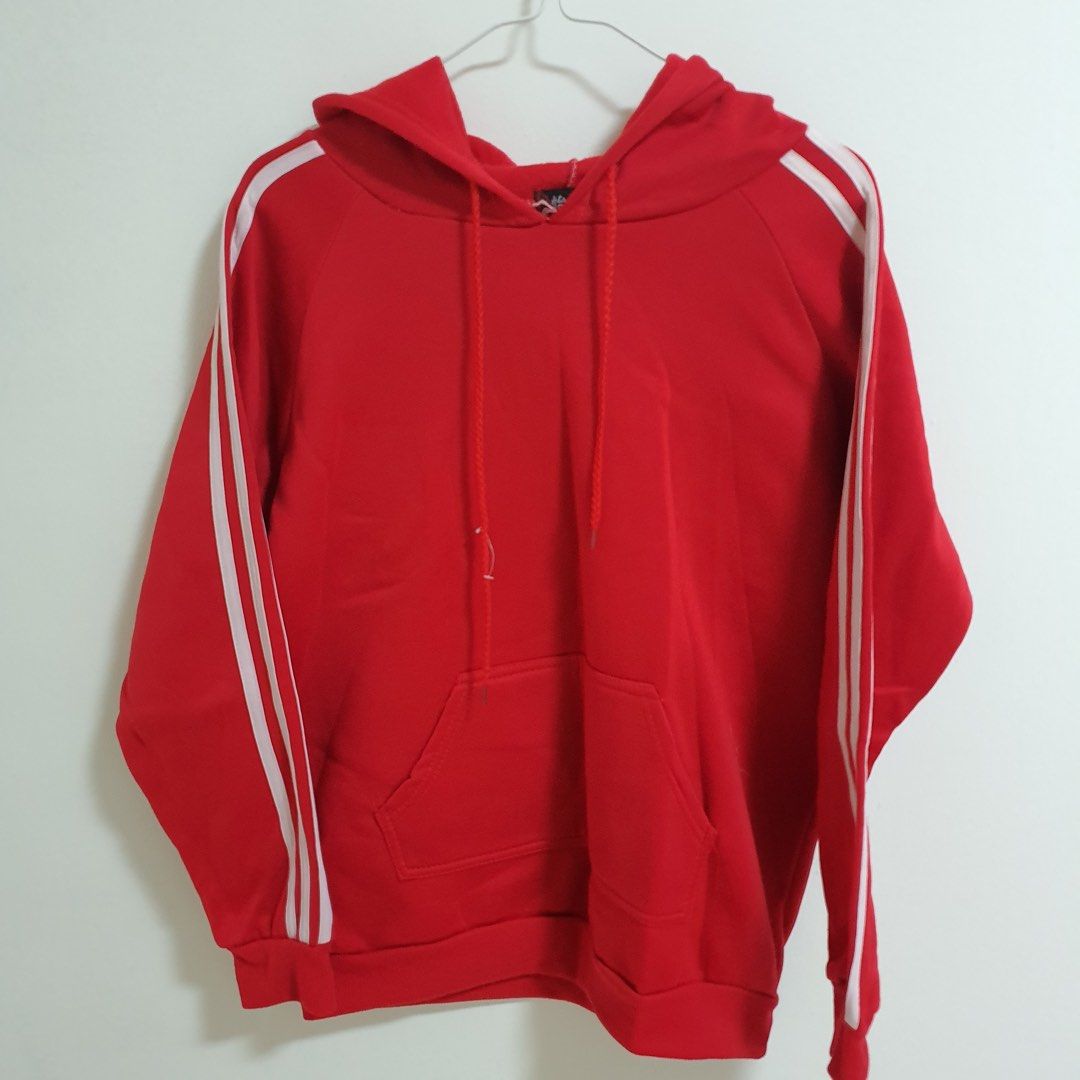 Red Long sleeve Hoodie Women s Fashion Tops Longsleeves on
