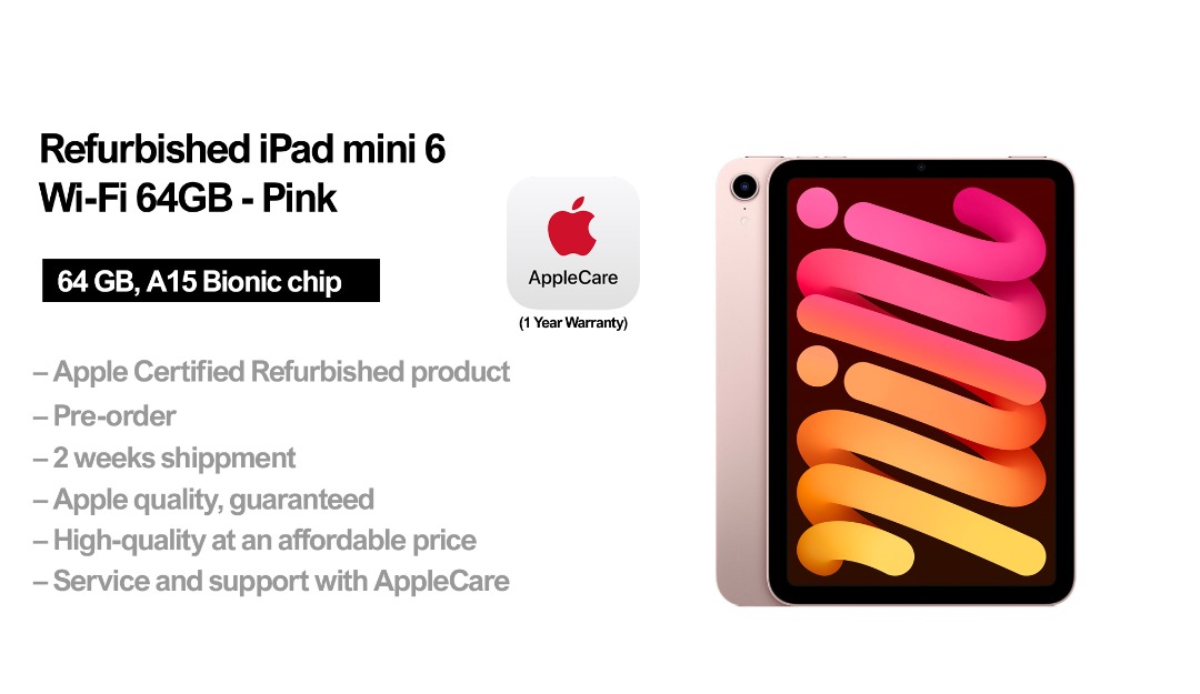 Refurbished iPad - iPad mini 6 - Apple