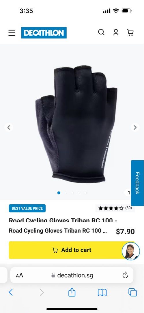 Triban gloves deals