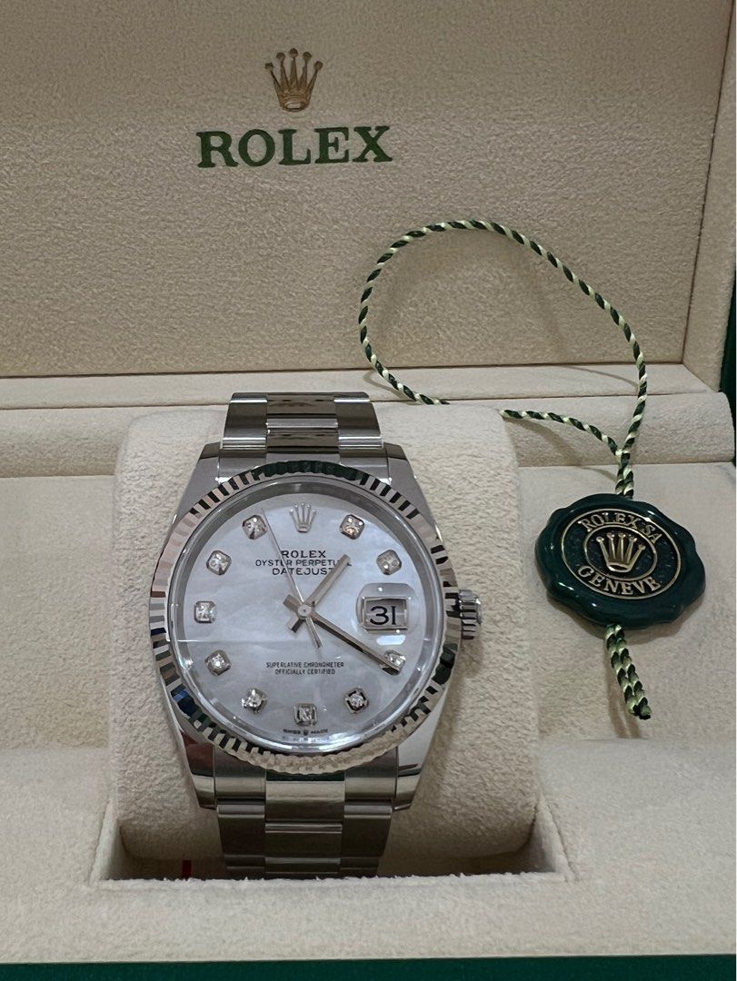 White gold clearance rolex with diamonds