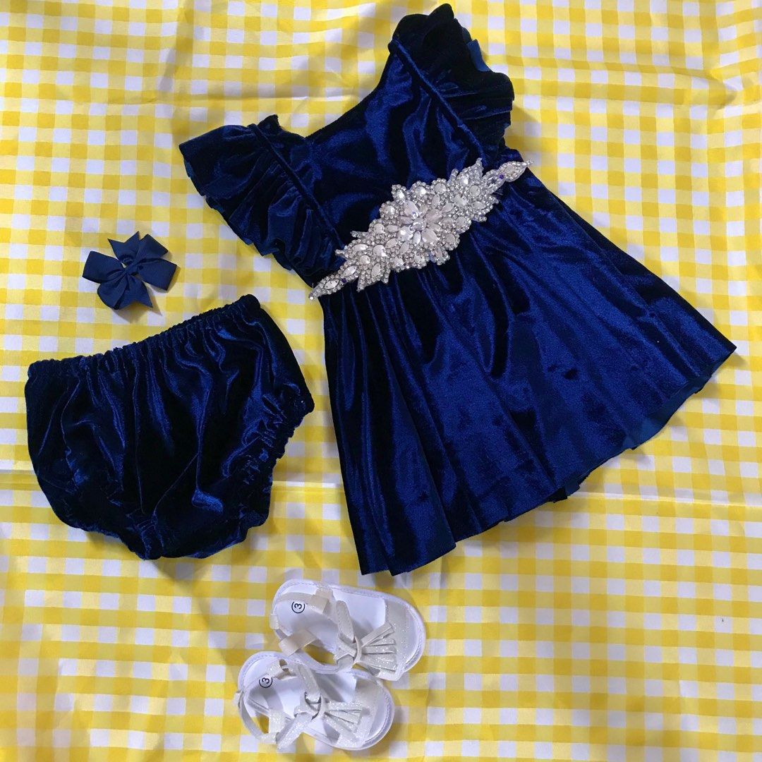 Royal blue infant store dress