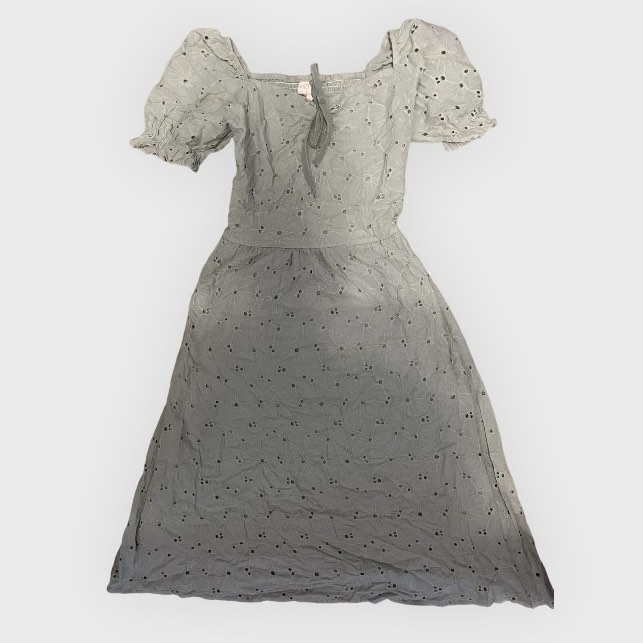 Sage green eyelet dress, Women's Fashion, Dresses & Sets, Dresses on