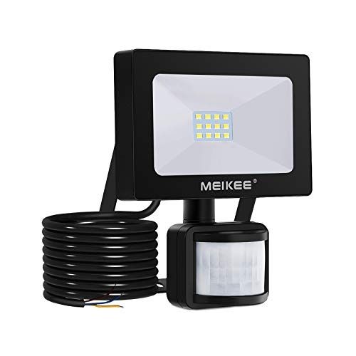 Security Lights with Motion Sensor, MEIKEE 10W PIR Light, Super Bright