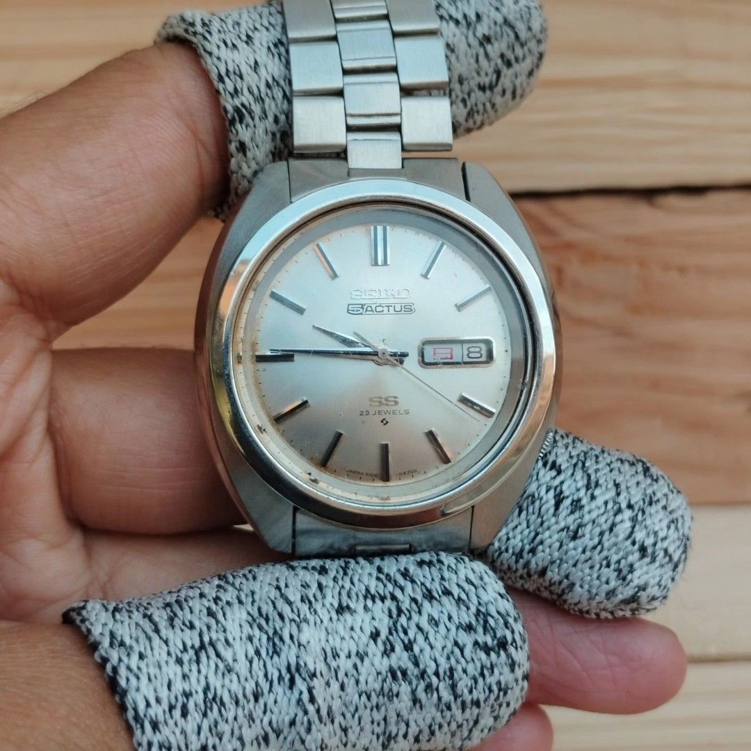 SEIKO 【可動品】SEIKO セイコー ５アクタス オートマチック 21石 腕時計 自動巻 文字盤色:シルバー アンティーク