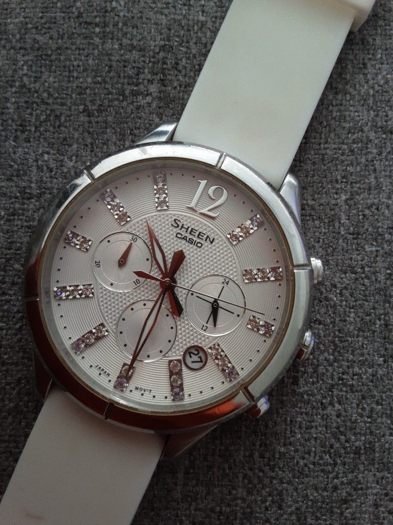 CASIO SHEEN CHRONOGRAPH SWAROVSKI ELEMENTS SHE 5020L 7A SHE5020L
