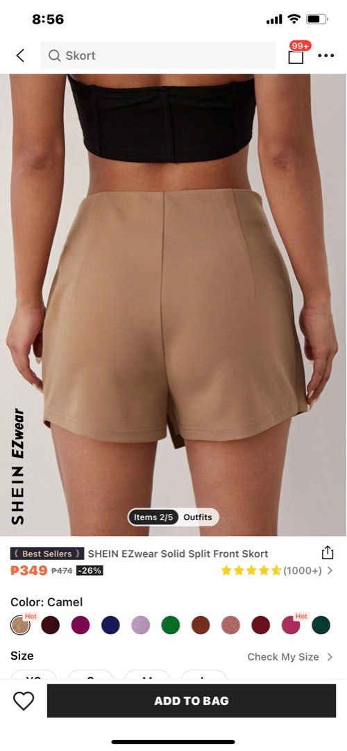 Shein&wild fable skort (Category: Other Bottoms) located in Manila. Submitted by galstuff (Listing ID 1235328650, Image 3). Description: 250 each Shein 26-27 small Wild. Fable 24-27 xs .
