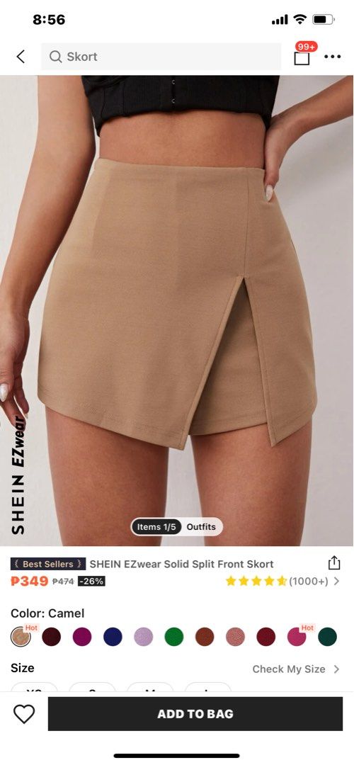 Shein&wild fable skort (Category: Other Bottoms) located in Manila. Submitted by galstuff (Listing ID 1235328650, Image 2). Description: 250 each Shein 26-27 small Wild. Fable 24-27 xs .