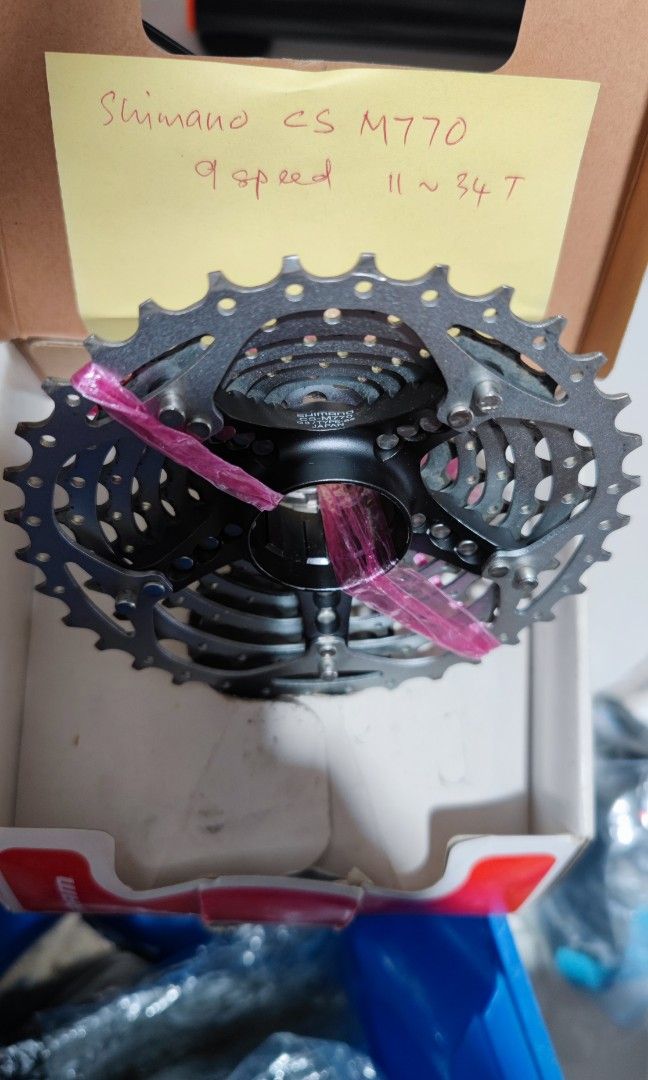 Shimano MTB Cassette CS M770 9 Sp Sports Equipment Bicycles