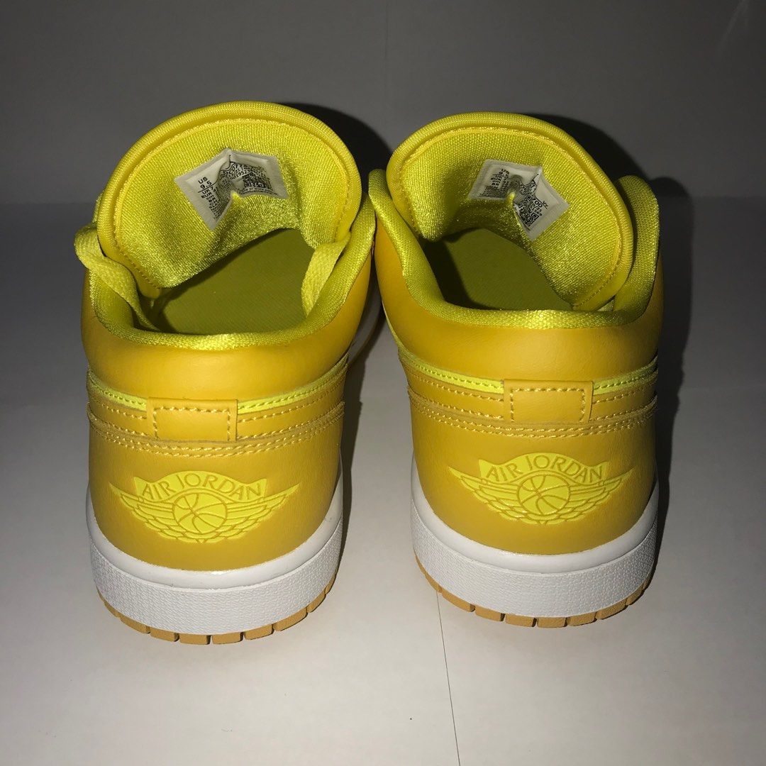 wmns air jordan 1 low yellow strike