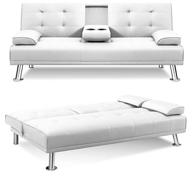 SOFA BED FOR DINING AND COFFEE SHOPS (Category: Sofas) located in Taguig. Submitted by mgracelim38484 (Listing ID 1235334481, Image 2). Description: OUR NEW ITEM! NEW ARRIVAL STOCKS!! BRAND NEW SALE SALE! SELECT THE COLOR YOU WANT TO PURCHASE :) SPECIFICATION: Material : Other,wood Style Eclectic: American retro Sofa Type:Sofa-Bed Upholstery: Faux Leather 1. Foldable, dual-purpose sofa, changing bed in one second, good load-bearing performance, 2