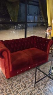 Sofa Cantik 2seaters Merah
