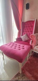 Jual cepat Sofa Cantik Pink Fucshi 1seat