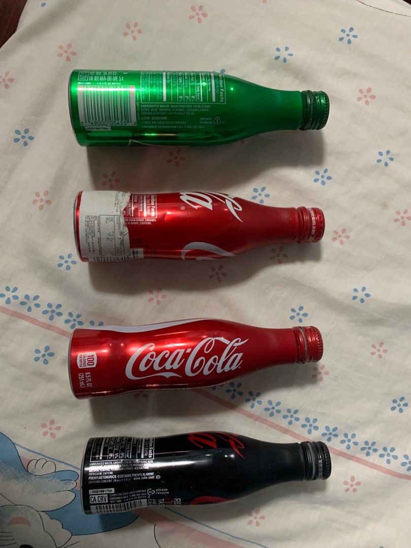 Softdrink Can (sprite, coke, coke zero) (Category: Beverages) located in Manila. Submitted by hilowthere (Listing ID 1235460062, Image 2). Description: RFS : Decluttering and change of mind with collecting Selling softdrink cans Coke - sealed small from japan w dent (180) Coke - sealed (120) Coke - empty legendary (75) Coke - empty (75) 2 pcs / Sprite - empty (75) each 2 pcs / Coke zero - empty (75) each - shipping Lalamove or Grab give heads up 