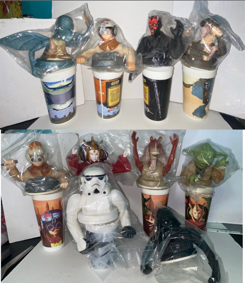 1997 Star Wars FAO Schwartz cup toppers, This set of cup to…