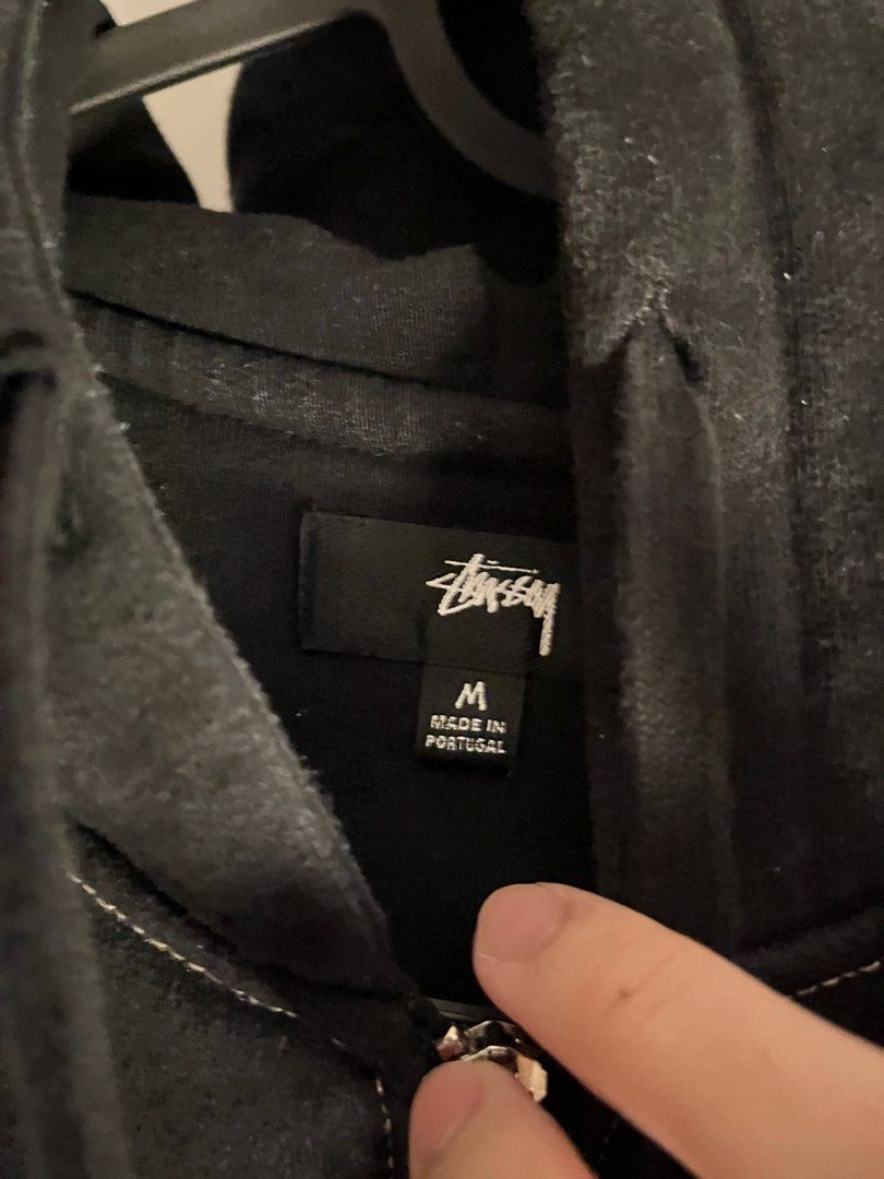 Stussy Double Face Label Zip Hoodie Size M