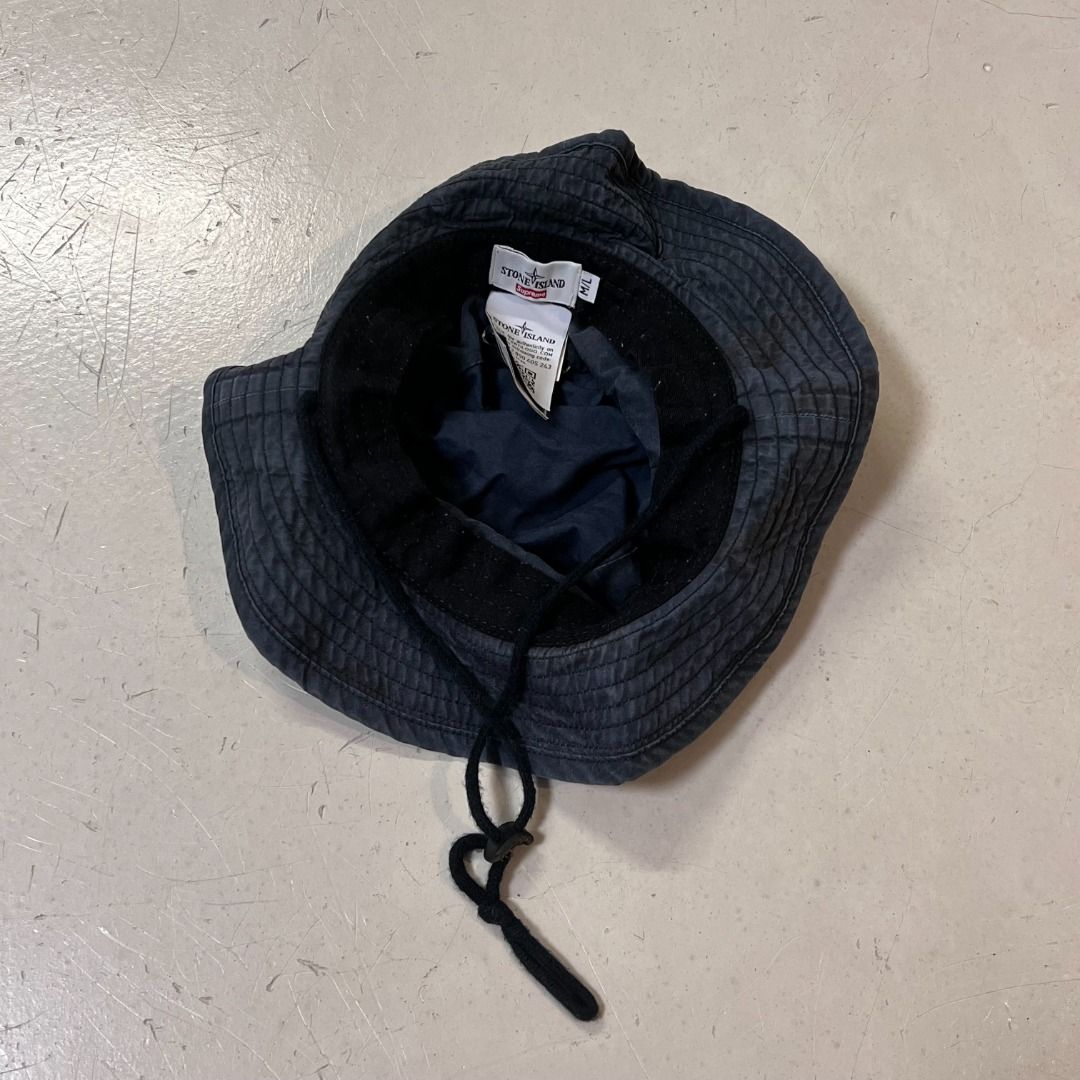 Supreme stone island camo boonie black camo shop