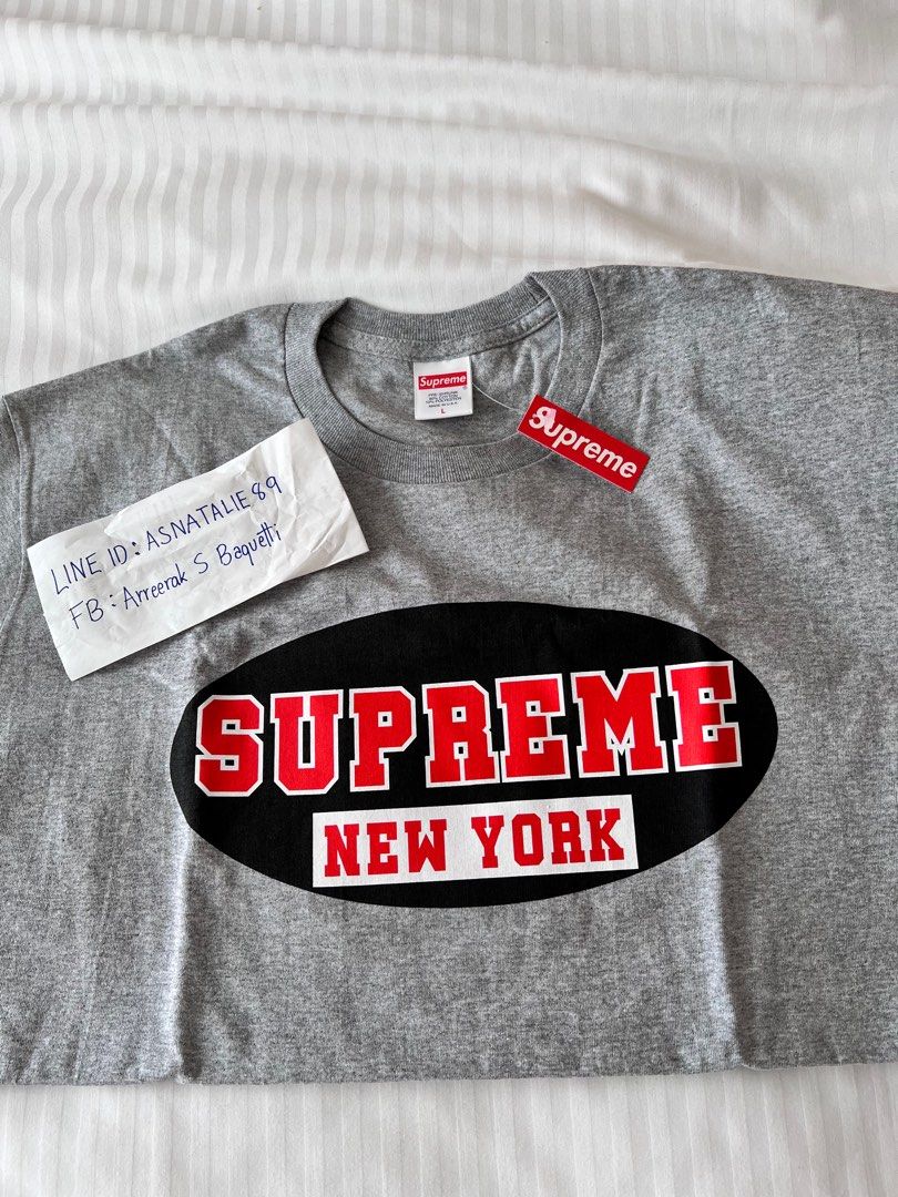 Supreme Warning Tee Dusty Blue