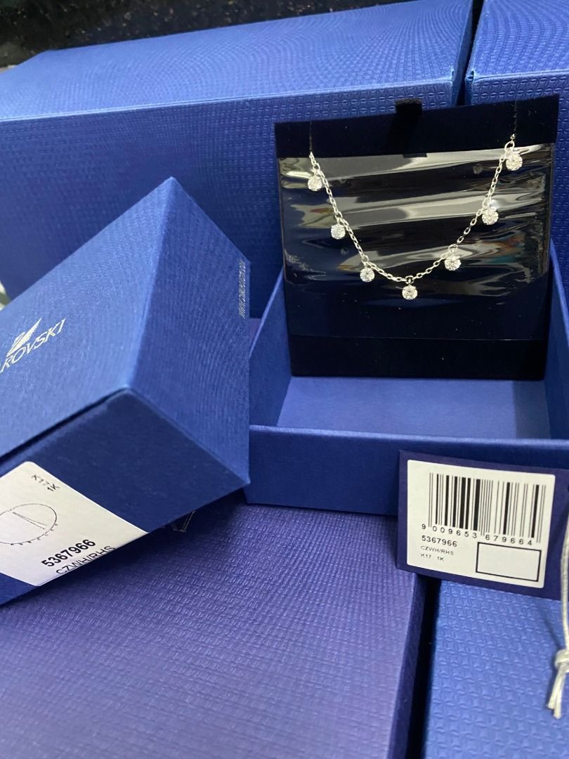 Swarovski Ladies Silver Plated Attract Necklace 5376966