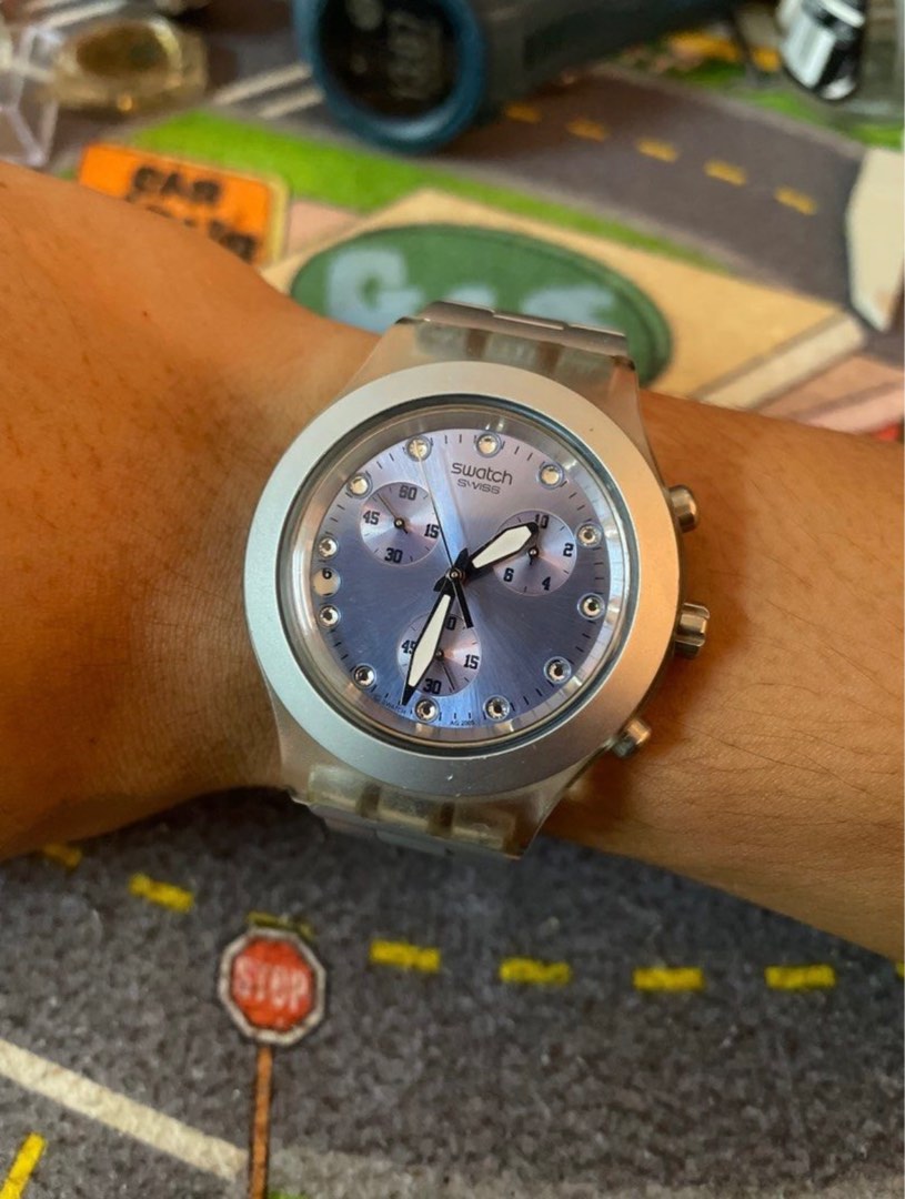 Swatch Irony Diaphane Chrono Men s Fashion Watches Accessories