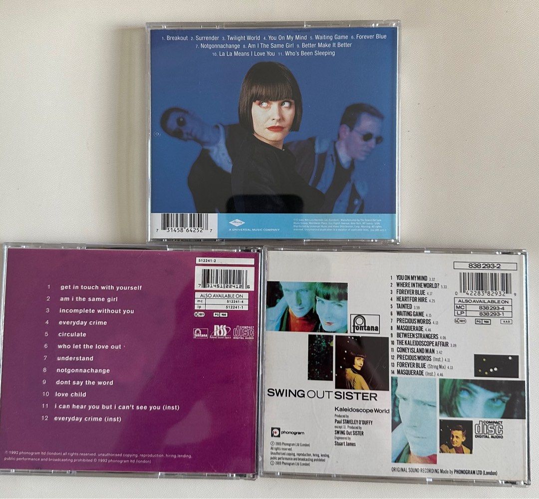 Swing Out Sister 3 CD 英文, 名牌, 飾物及配件- Carousell
