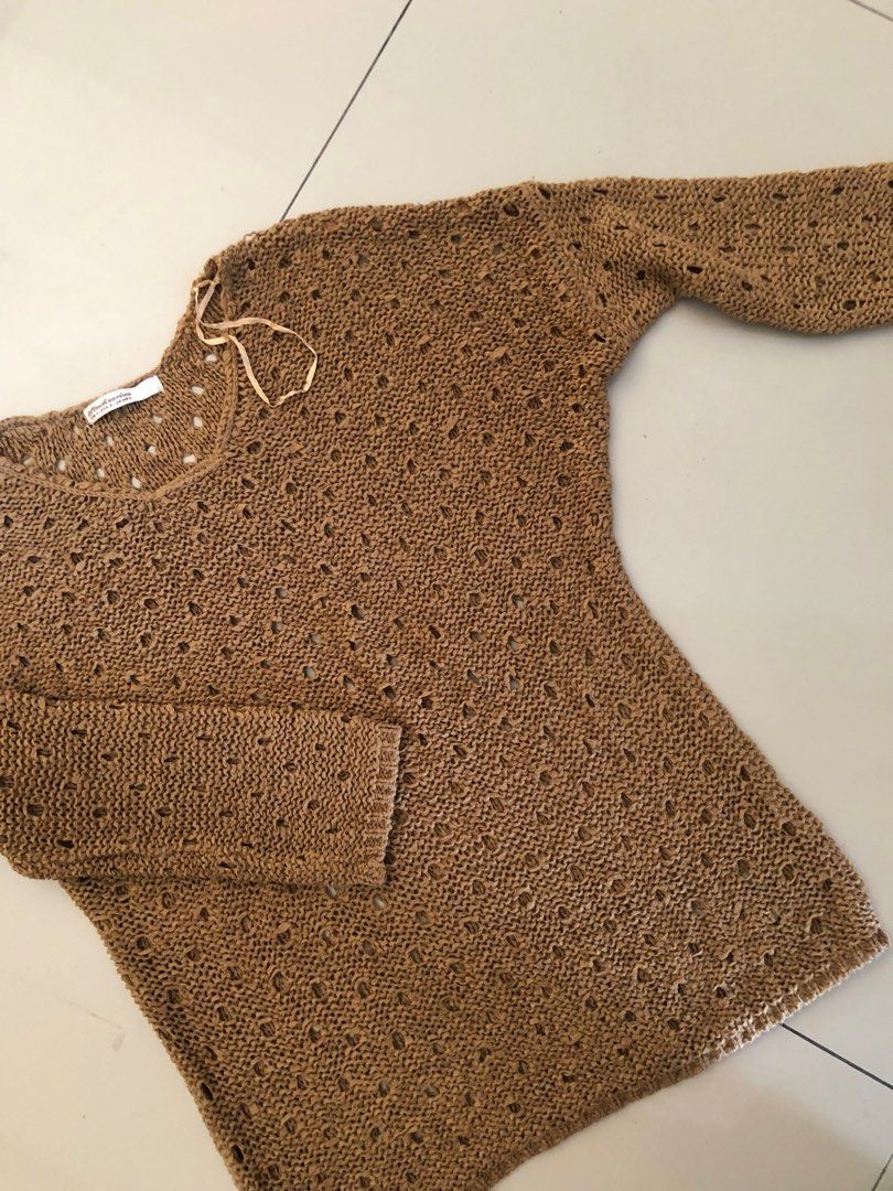 switer stradivarius, Fesyen Wanita, Pakaian Wanita, Baju Luaran di