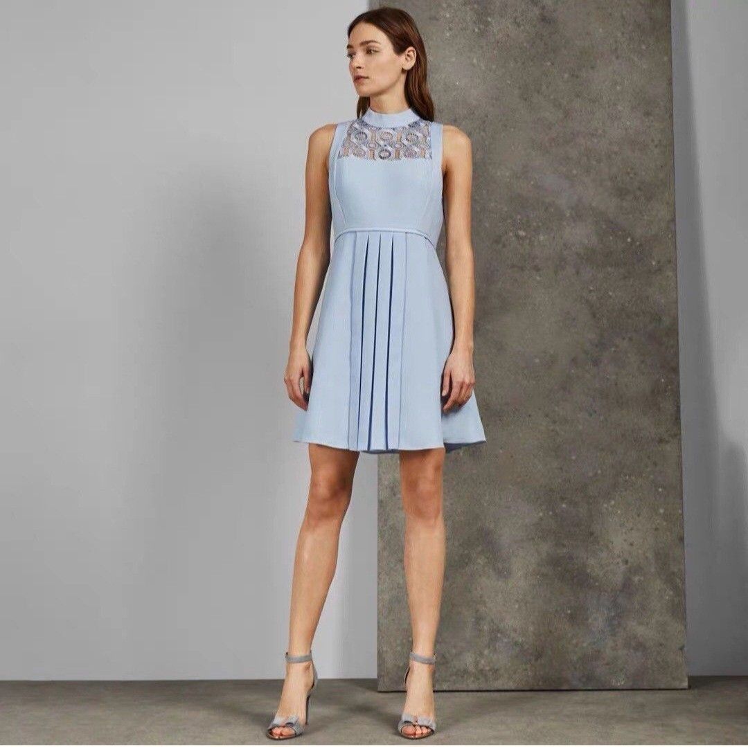 Ted baker shop powder blue dress
