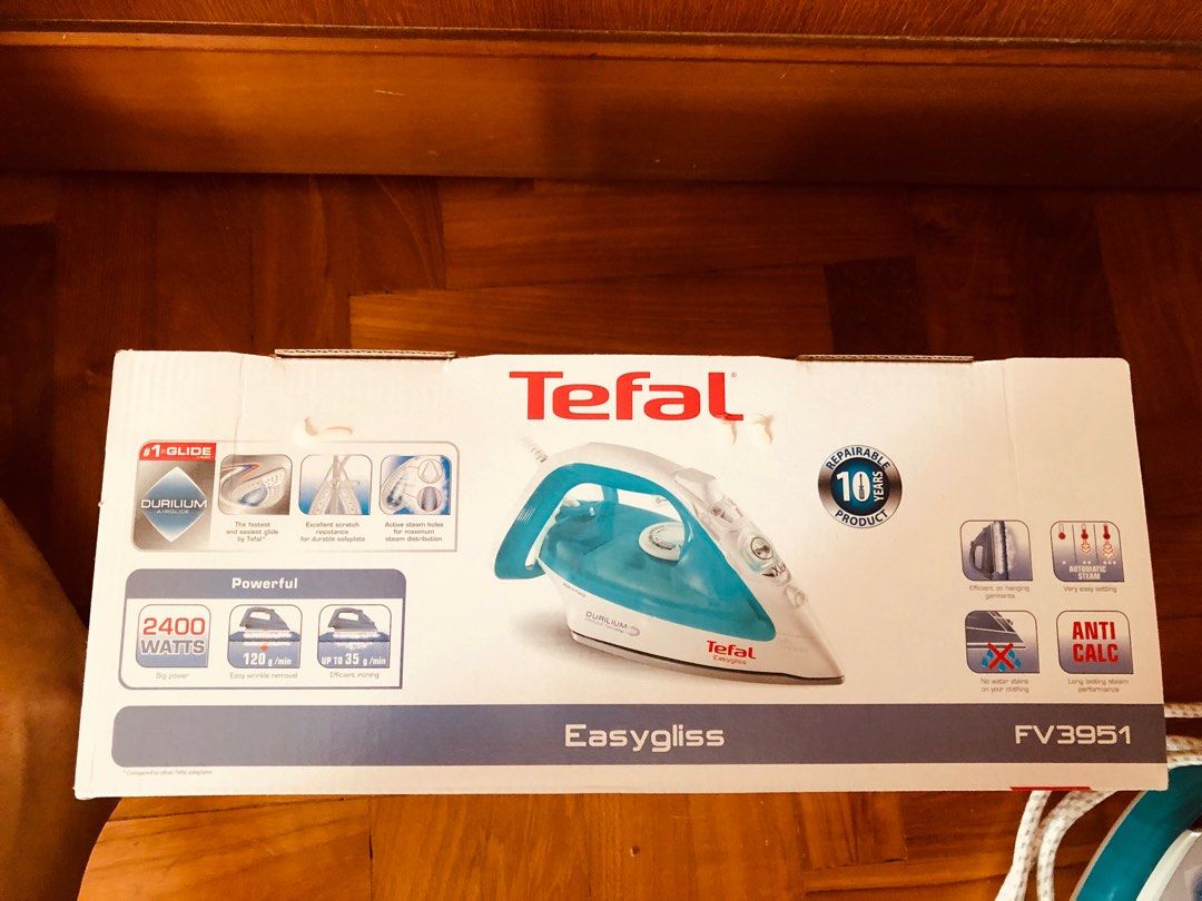 Tefal Steam Iron FV3951 (with original box & a free gift), TV & Home Appliances, Irons