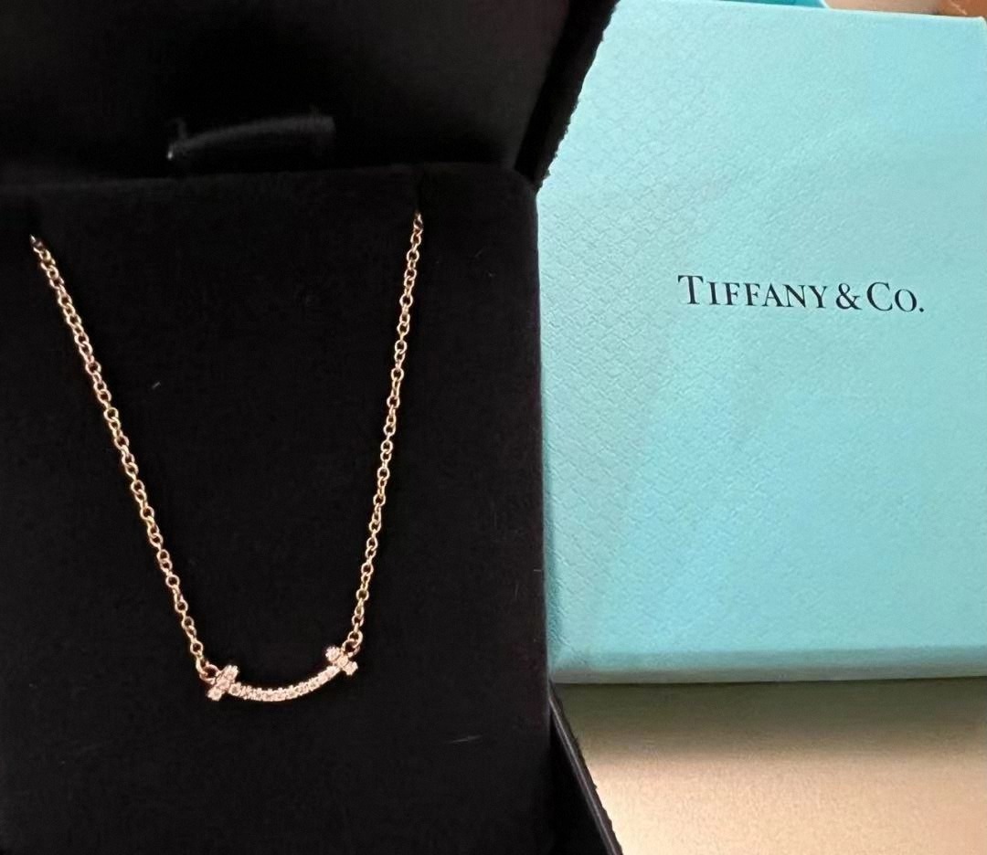 Tiffany smile shop necklace mini diamond