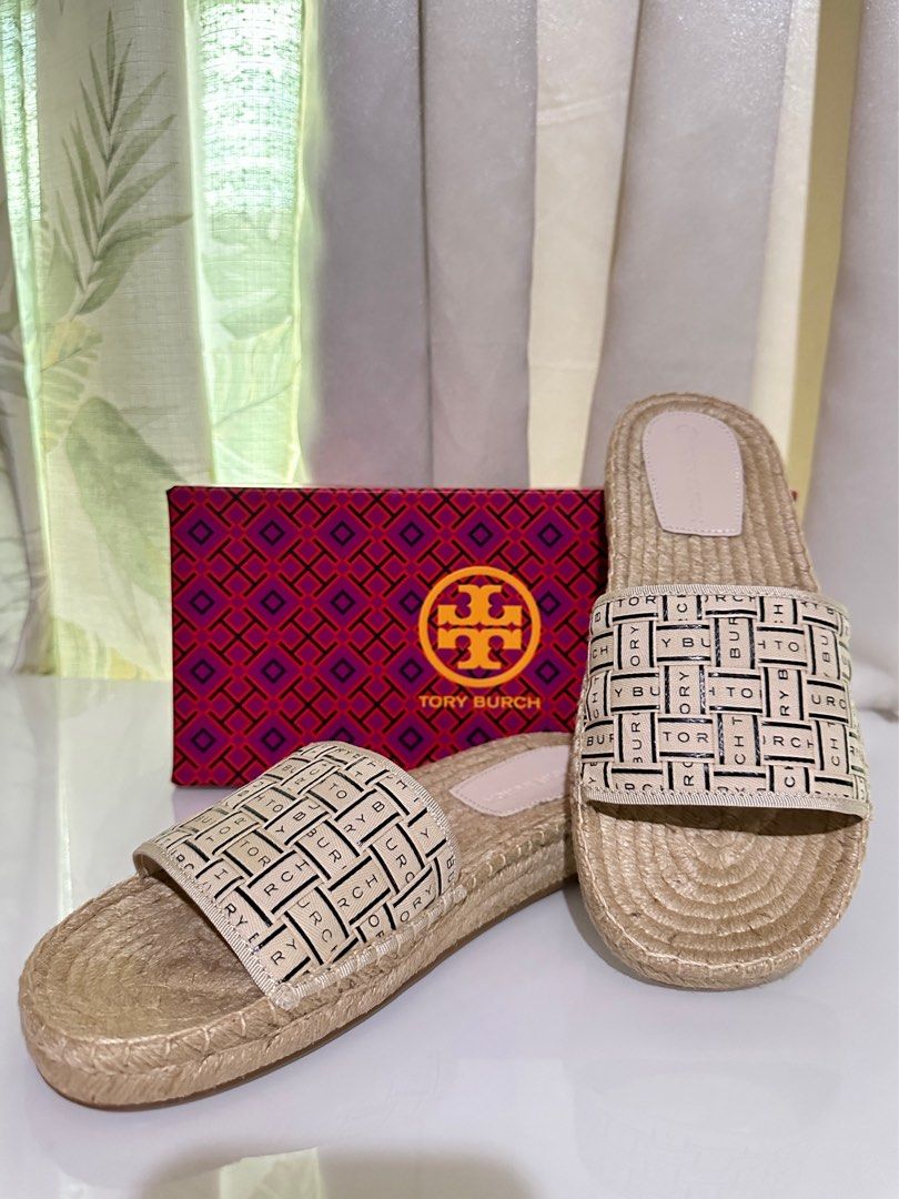 tory burch max espadrille slide