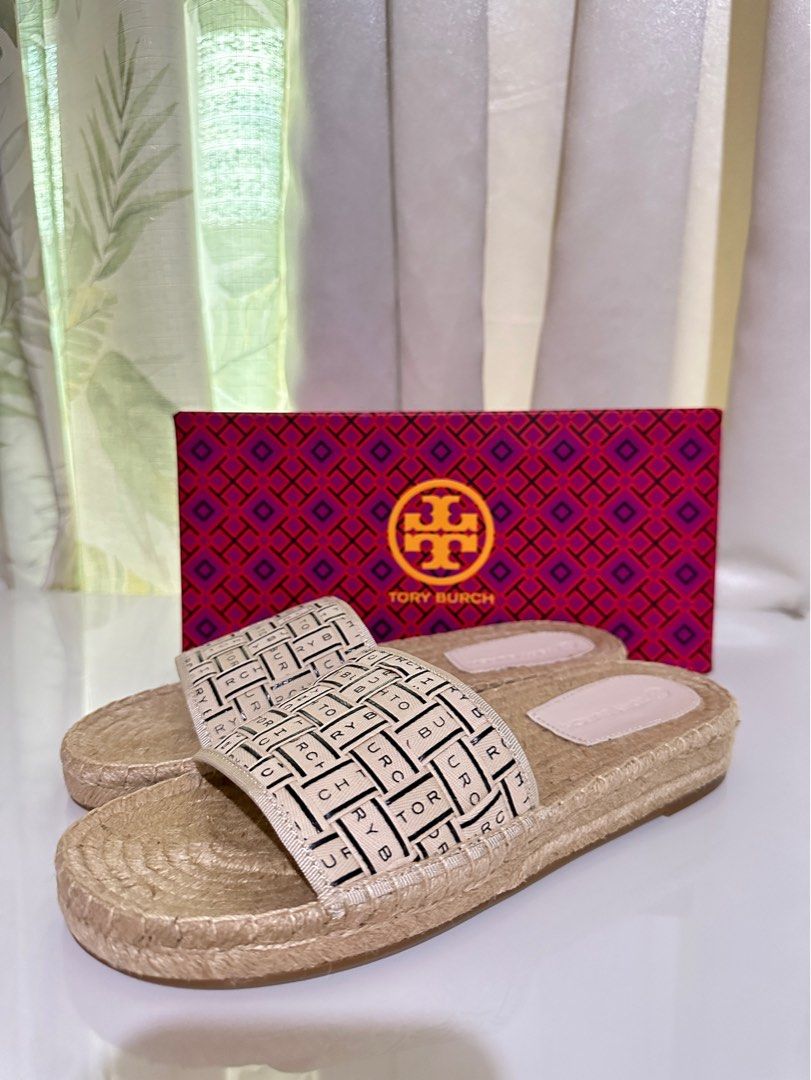 tory burch max espadrille slide