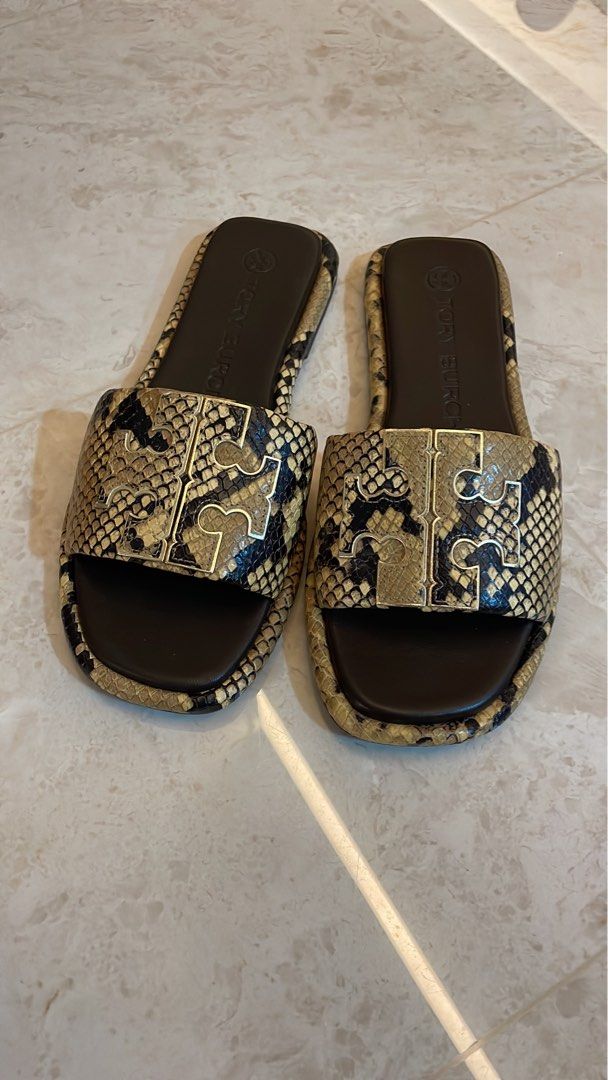 Tory burch top python sandals