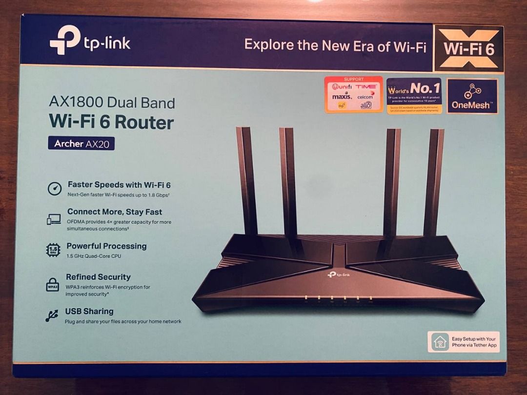 CLEARANCE] Wi-Fi 6 Router, Computers & Tech, Parts & Accessories