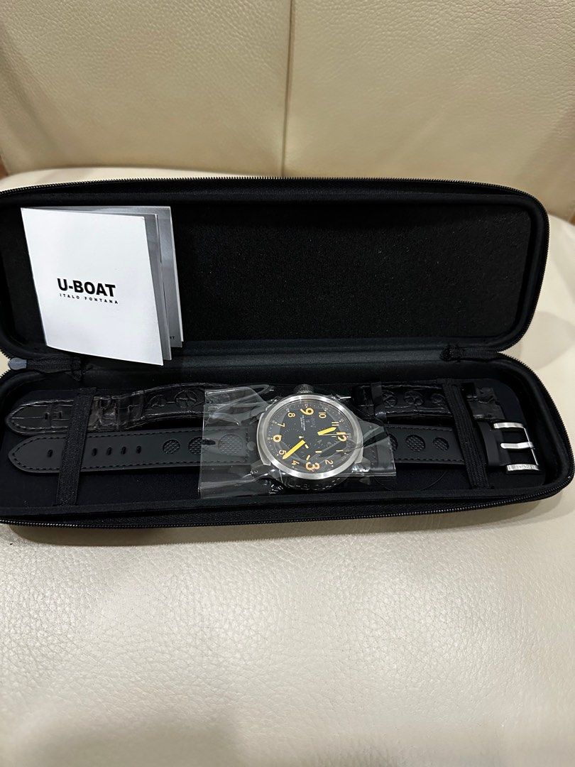 Automatic U Boat Flightdeck 50mm wrist watch Almost New Authentic