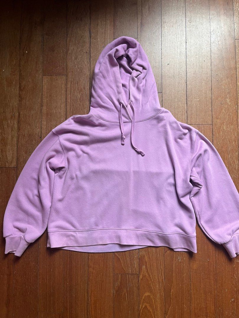 Mauve discount cropped hoodie