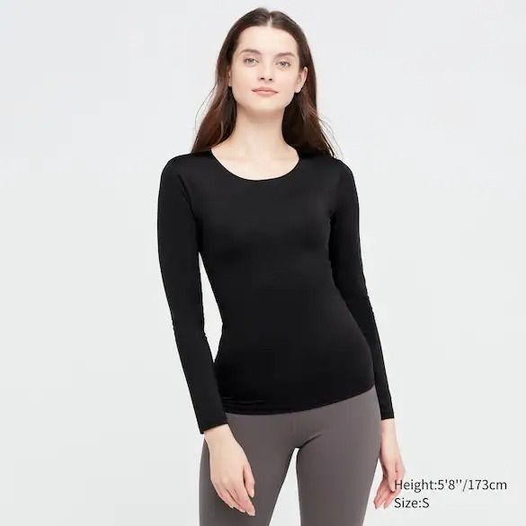 Uniqlo Like New AlRism UV Protection Long Sleeve T-Shirt in Black, Size :  Woman S