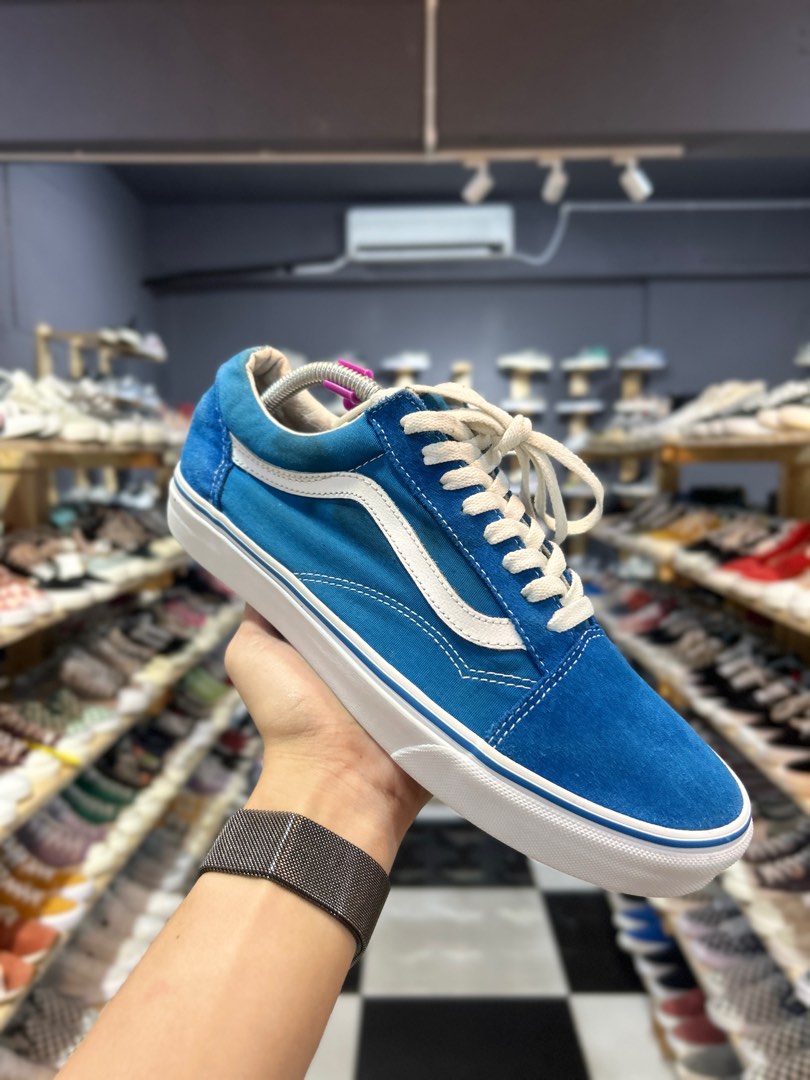 Royal blue old skool vans new arrivals