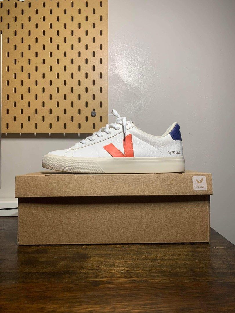 Campo chromefree leather white orange clearance