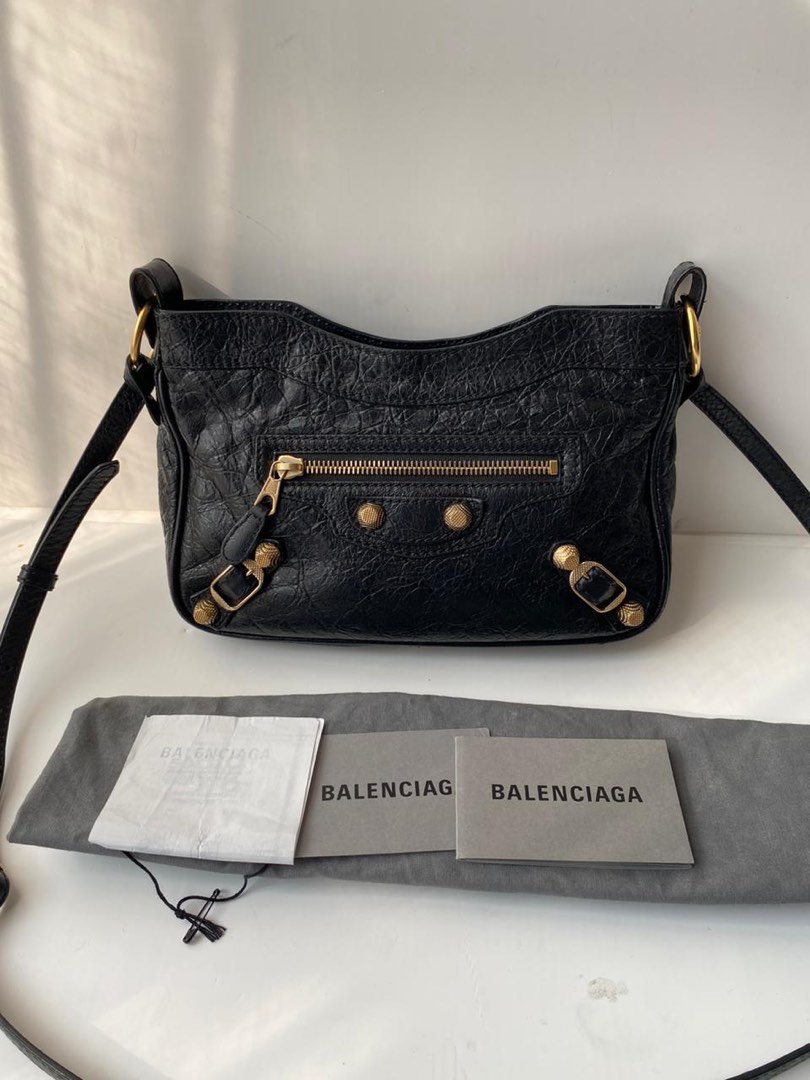 balenciaga metallic edge city small price