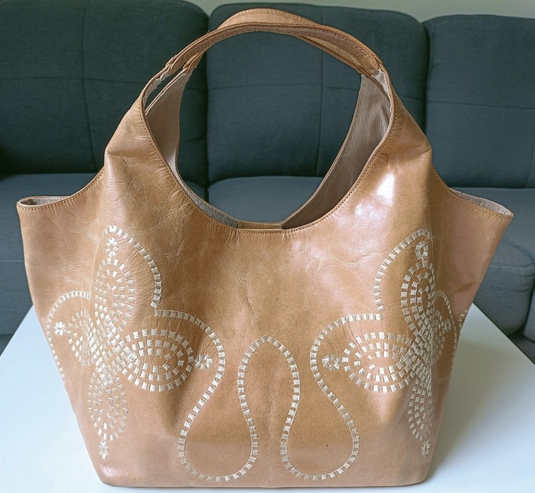 Neiman Marcus - Faux Leather Large Tote Bag/Purse Rose Gold Pink