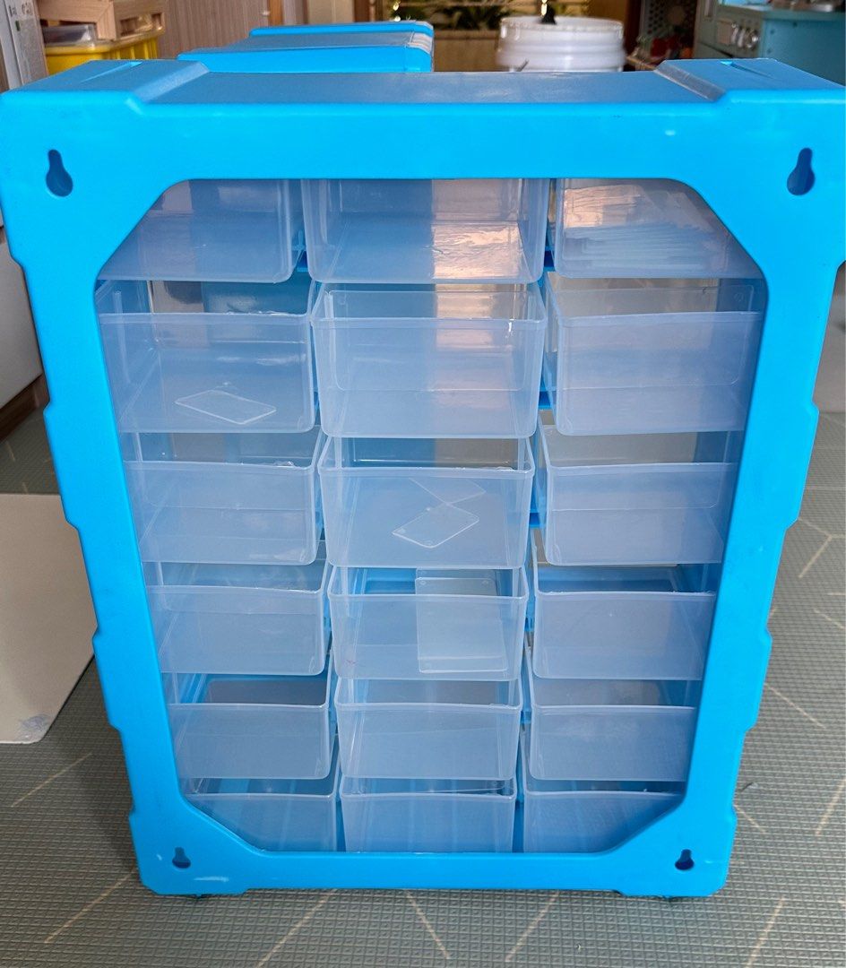 Wall Mount Hardware and Craft Storage Drawer Organizer