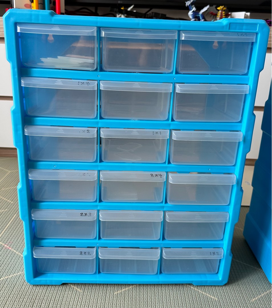 Wall Mount Hardware and Craft Storage Drawer Organizer