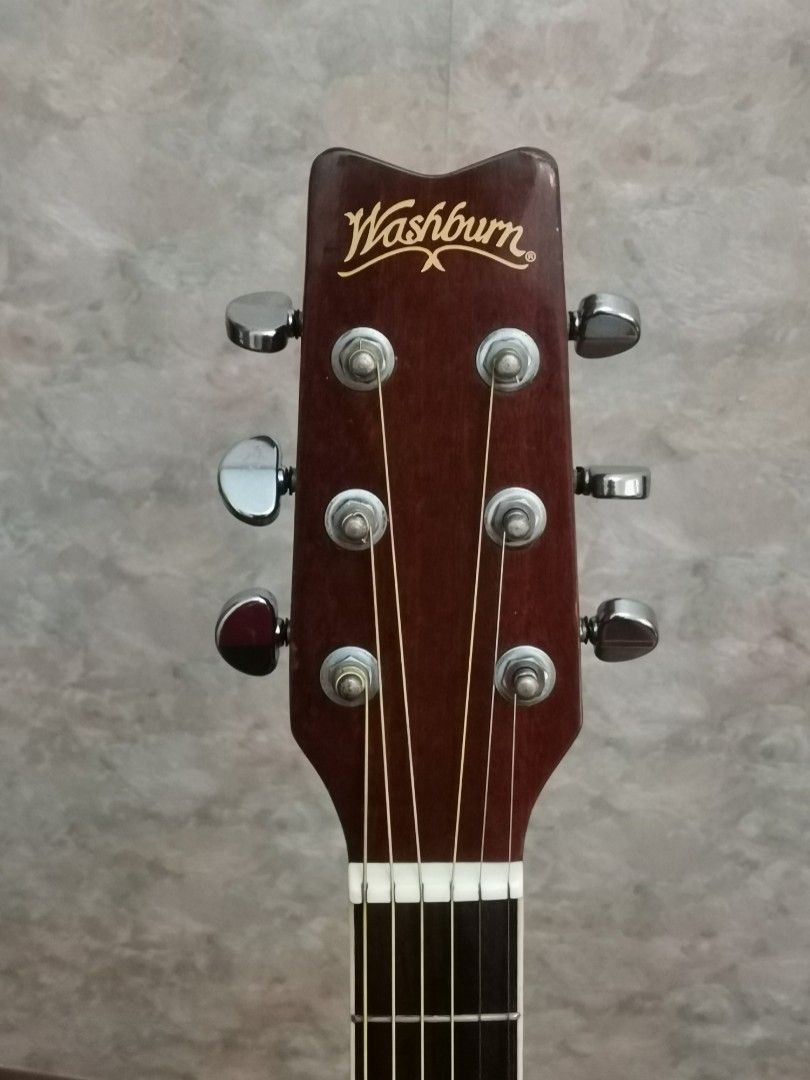 Washburn Acoustic Guitar, Hobbies & Toys, Music & Media, Musical ...