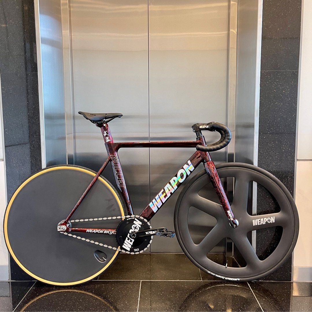 Weapon bullet fixie bike frame set 790 complete bike 1161 brand new trick play design fixie gear bike WEAPON alloy groupset single speed bike Sports Equipment Bicycles Parts Bicycles on Carousell