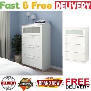 White drawer chest of 4 drawer brand new free delivery