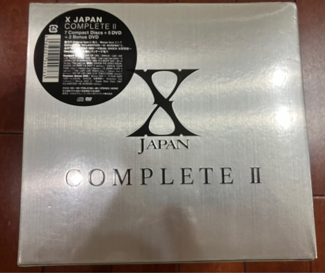 X JAPAN COMPLETE II / XJAPAN CD & DVD BOX, 興趣及遊戲, 音樂, CD 及
