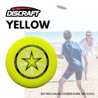 Yellow - Discraft Ultrastar Ultimate Frisbee Disc