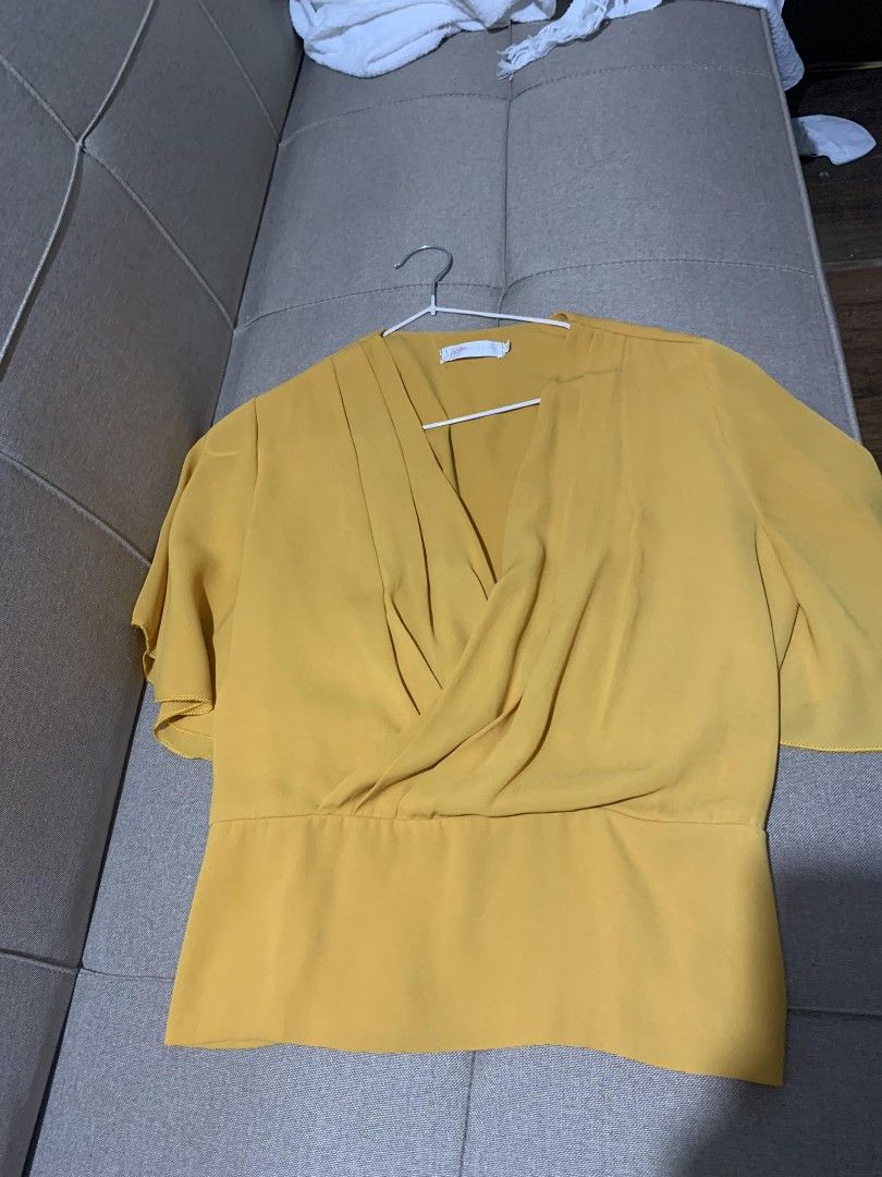 Yellow Blouse on Carousell