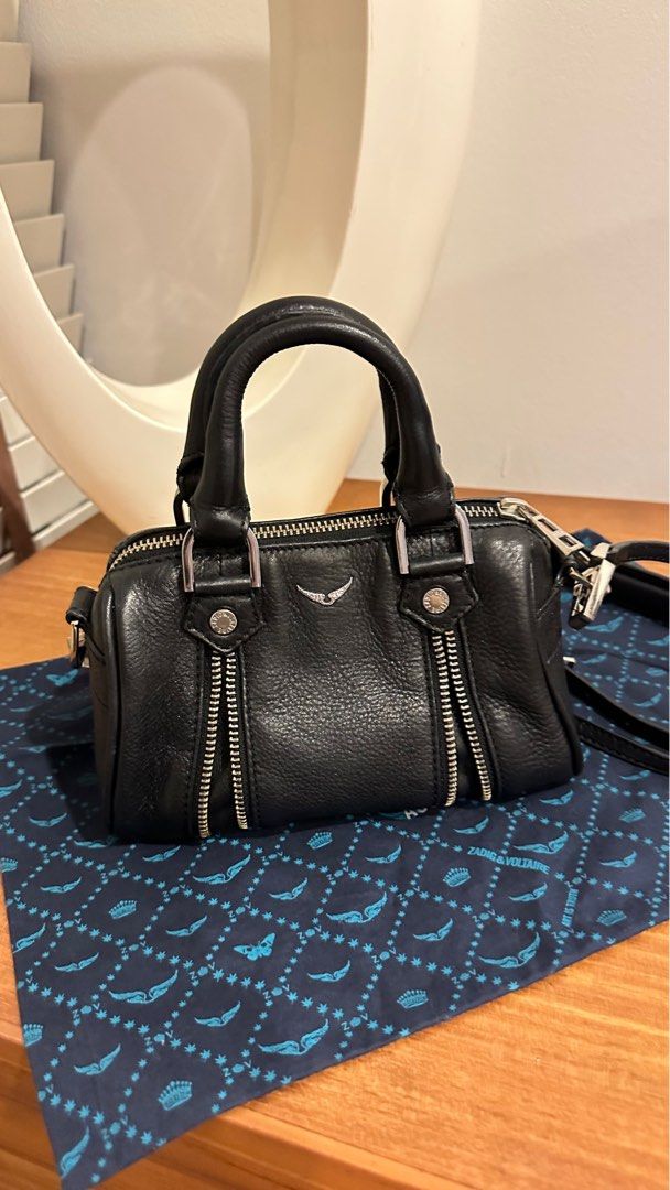 Zadig & Voltaire Sunny Nano Bag in Black Leather ref.357118 - Joli Closet